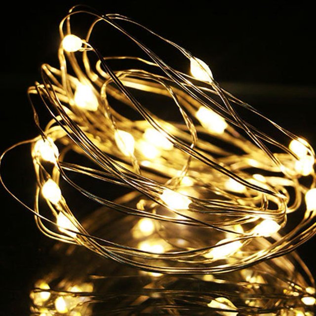 LED Fairy Lights Batería de alambre de cobre Caja de ramo de flores para la fiesta de cumpleaños de las vacaciones de San Valentín Día Día de Valentín
