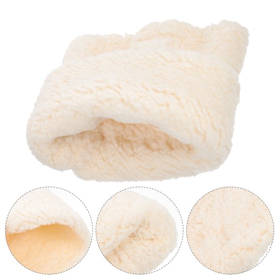 HONMEET White Winter Neck Collar with Soft Plush Lining for Warmth and Cold Weather