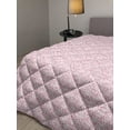thumbnail image 2 of Valentine's Day Down Alternative Comforter, Continuing Composition of Dotted Heart Shapes, Microfiber Quilt for All Season, 5 Sizes, Ruby Pink, by Ambesonne, 2 of 3