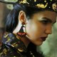 thumbnail image 3 of 1 Pair Halloween Beaded Earrings Lightweight Fashion Ethnic Style Witch Hat Beaded Dangle Earrings for Women, 3 of 3