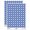 Dark Blue, variant on Mona Lisa Painting by Leonardo Da Vinci 200+ Round Stickers - Purple - Gloss Finish - 0.50" Size