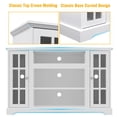 thumbnail image 3 of TV Stand for 55 inch TV, Modern Farmhouse TV Console Entertainment Center with Storage, White, 3 of 7