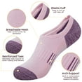 thumbnail image 2 of Loritta 10 Pairs No Show Socks for Women, Invisible Low Cut Liner Cushioned Colored Socks, Size 6-8, 2 of 6