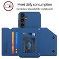 thumbnail image 4 of Mantto for Samsung Galaxy S23 FE Wallet Case, Double Magnetic Clasp Back Flip Kickstand with RFID Blocking Credit Card Holder Folio Durable Leather Phone Cases for Women Men Girls,Blue, 4 of 8