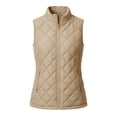 thumbnail image 3 of cocolona Quilted Vest for Women LightWeight Solid Color Basic Sleeveless Jacket Fall Winter Stand Collar Zipper Coat with Pocket, 3 of 6