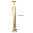 thumbnail image 2 of TABLZONE 20Sets Folding Fan Shaft Rivet Replacement Kit Handheld Fan Repair Hardware Metal Golden, 2 of 8