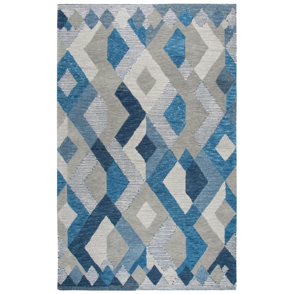 Alora Decor Geneva 5' x 8' Geometric Natural/Ivory Hand-Tufted Area Rug