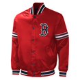thumbnail image 2 of Men's Starter Red Boston Red Sox Midfield Satin Full-Snap Varsity Jacket, 2 of 4