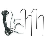 Machrus Ogrow Deep Fastening Iron Greenhouse Anchor Kit- Set of 4 anchors and Ropes