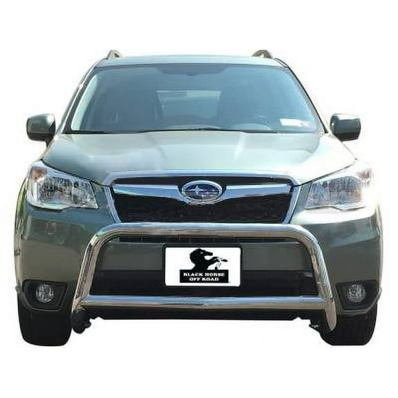 Black Horse A Bar No Skid Plate Stainless Steel Compatible with 2014-2018 Subaru Forester-CBS-SUS0102