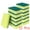 Green 12 Pcs, variant on Unique Bargains Kitchen Cleaning Sponge Non-Scratch Scrub Sponges Green 3 Pcs