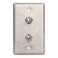 thumbnail image 2 of Pro Co WP1018 Single Gang (2) TRSF Non-Latching Wall Plate, 2 of 3