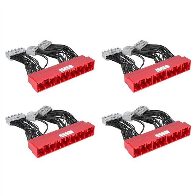 4X Conversion ECU Harnais, pour OBD2A à OBD1 Harnais Conversion Écu Jumper Câblage, 4 x Conversion ECU Jumper, Noir & Rouge