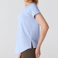 thumbnail image 5 of OSOLU Breathable O-Neck Casual T-Shirt Tshirts Tee For Women Summer Sports Wear Lightweight Comfortable Solid Color Hollow Out Design Versatile Dailywear, 5 of 7