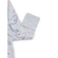 thumbnail image 2 of Wonder Nation Baby Boys or Girls Zip Front Footed Pajamas, Sizes Preemieie-6/9 Months, 2 of 3
