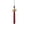 Black / Cardinal Red, variant on Kindergarten Graduation Tassel - 2023 - Gold Charm - 2 Color, Purple / Old Gold