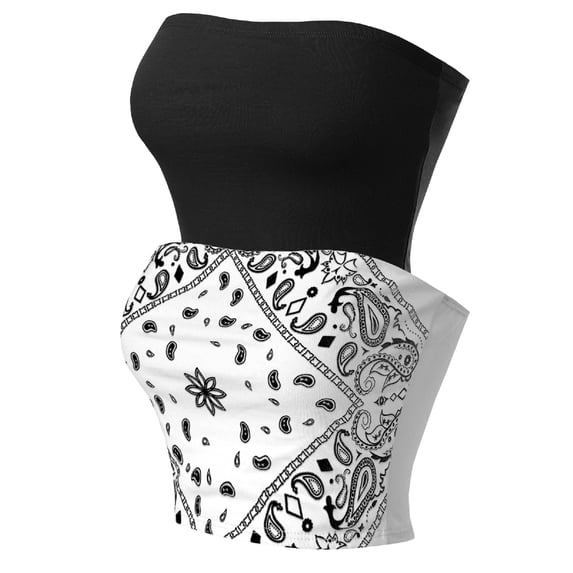 MixMatchy Women's 2-Pack Causal Strapless Basic Sexy Tube Top