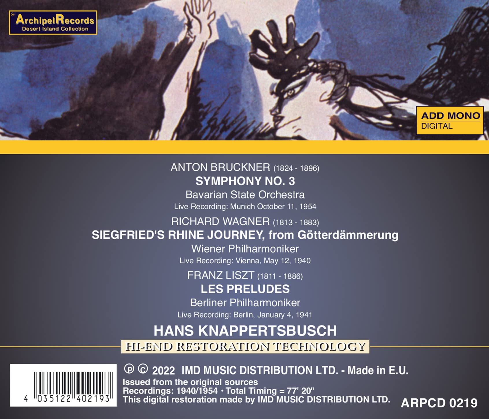 Bruckner / Knappertsbusch - Sinfonie 3 Wagner Gotterda - Music & Performance - CD