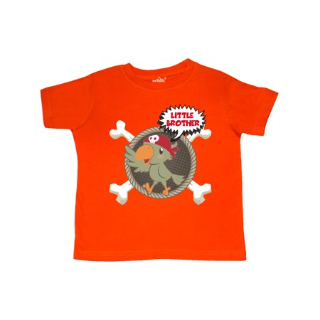 

Inktastic Little Brother Pirate Gift Toddler Boy Girl T-Shirt