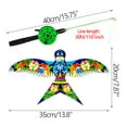 thumbnail image 3 of Fridja Children's Outdoor Parent-child Interactive Toys Children's Kite Miniature Plastic Toy Fishing Rod Kite Xmas Gift, 3 of 4