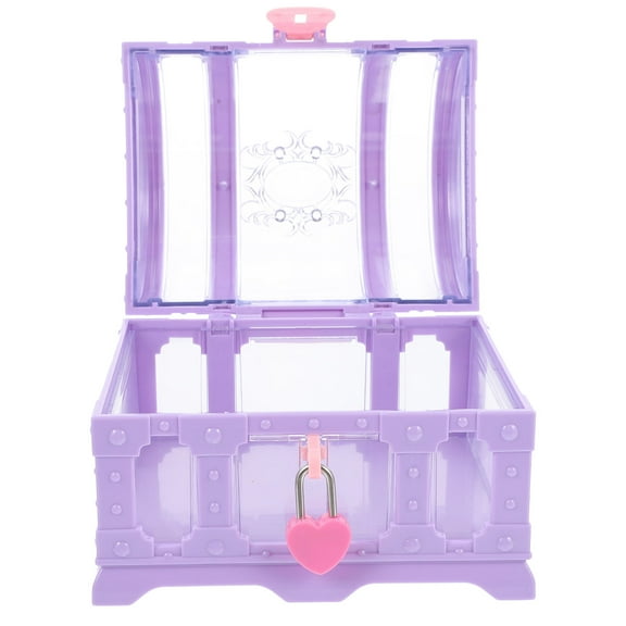 SEWCHICS 1 Set of Purple Jewelry Box for Teen ABS Display for Home Organization