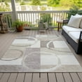 thumbnail image 6 of Addison Rugs Chantille Indoor/Outdoor Transitional Geometric Ivory Washable Rectangle Rug, 8' x 10', 6 of 6