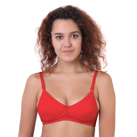 

Women s Feather Foam Light Padded T-Shirt Bra Comfortable Push Lingerie B C and D Cup Bra Maroon
