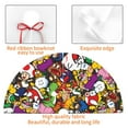 thumbnail image 4 of Saiise Christmas Tree Skirt 30" ,Xmas Tree Skirts with Mario N Pattern,Tree Mat for Indoor Outdoor Christmas Winter Holiday Party Indoor Decorations, 4 of 7