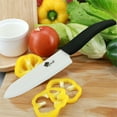 thumbnail image 2 of Myvit Ceramic Knife Set of 3pcs Assorted Colors Chef Knife Utility Kitchen Knives Rust Proof Stain Resistant White Zirconia Blade with Sheaths, 2 of 7