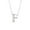 F, variant on HHBEAUTY 14K Silver Plated Cubic Zirconia Initial Necklace, Letter Dainty Necklaces for Women, Initial Pendant Necklace Tiny Letter Name Necklaces, Gift for Momen & Mom