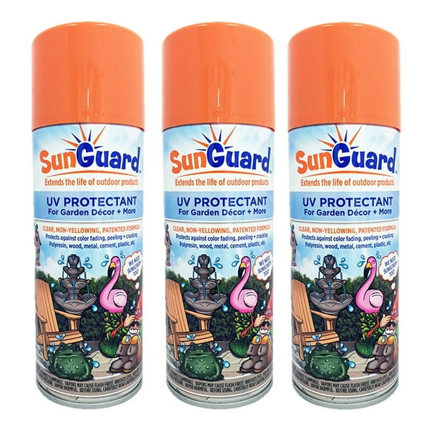 SUNGUARD UV Protectant Spray for Outdoor Decor, Furniture & More (3