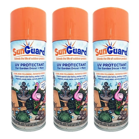 More Outdoor Furniture SUNGUARD UV Protectant Spray for Outdoor Decor, Furniture & More (3-Pack) Prevents Fading Peeling and Cracking ()
