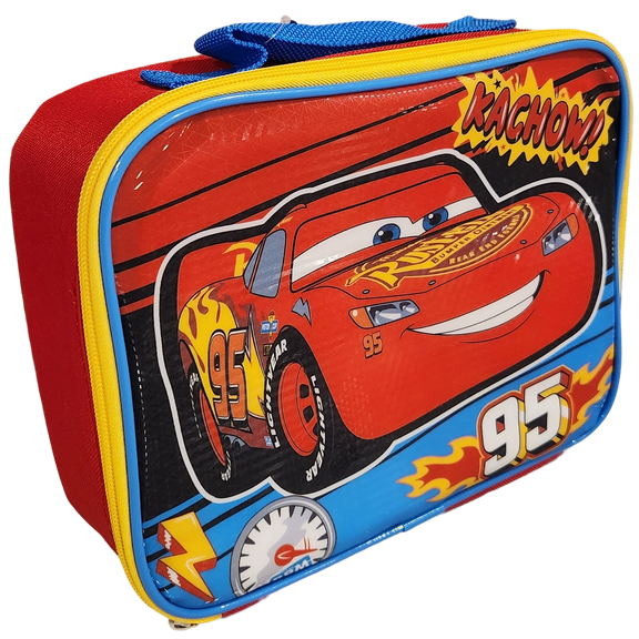 Cars Lighting McQueen Insulated Zip Lunch Bag
