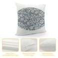 thumbnail image 4 of BCIIG Flower Pattern Graphic Decorative Pillow Cover for Home Couch Living Room Bed Sofa 22x22in, 4 of 5