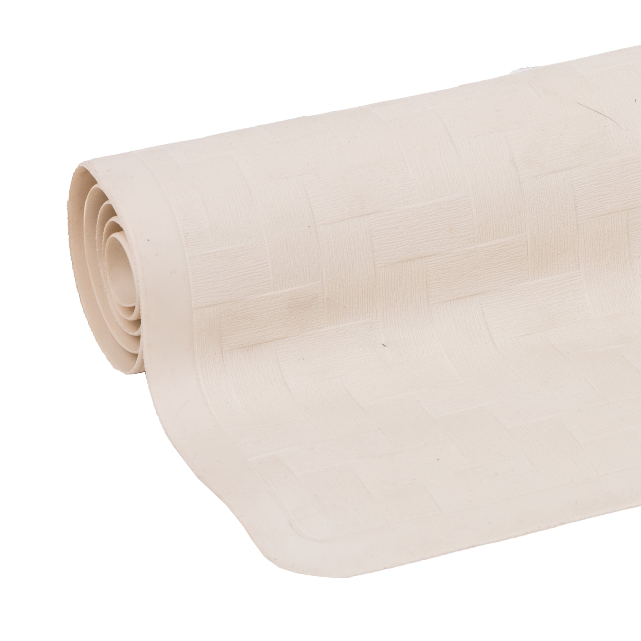 Mainstays 18" x 36" Rubber Bathtub Mat with Suction Cups, White