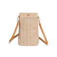 thumbnail image 2 of Gustave Women Straw Crossbody Shoulder Bag Small Cell Phone Purse Summer Beach Woven Rattan Bags Casual Mini Satchel Pouch "Dark Beige", 2 of 8