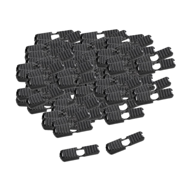 100 Uds Cierres de Cordón con Cremallera Hebillas de Cuerda Prácticos Clips de Extremo de Cordón para Cuerda Elástica Paracord Cordón de Paracaídas