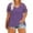 Purple T-Shirts Plus Size Tops, variant on Olyvenn Women's Summer T-Shirts Plus Size Tops Stylish Dressy Women Fashion Trendy Lace Short Sleeve Tees Lace Patchwork Solid Tops V Neck Shirts Oversized Comfy Loose Casual Blouse Yellow 14
