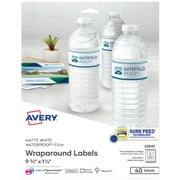 Avery Durable Waterproof Labels, 1.25" x 9.75", 40 Total