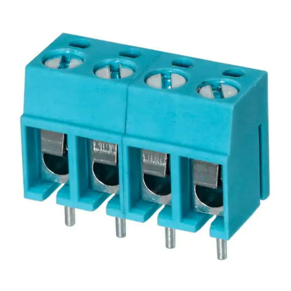 Pack of 5 TB001-500-04BE Connector 4 Position Wire to Board Terminal Block Horizontal with Board 0.197 (5.00mm) Through Hole :Rohs