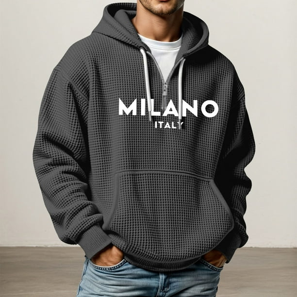 MHFRRA Sudadera con Capucha y Forro para Exteriores, Suave, Cómoda, Informal, de Manga Larga, Ligera, Cálida, para Invierno y Otoño Negro