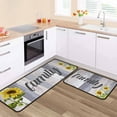 thumbnail image 1 of 2Pcs Rugs Kitchen Resistant Set Sunflower Mats for Bath Non Slip Waterproof Standing Kitchen Runner Mats 17\u201dx24\u201d+17\u201dx48\u201d, 1 of 6
