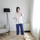 thumbnail image 2 of Conjunto de ropa de dormir cómoda para mujer, camisa de manga 3/4, traje de pantalón, ropa de casa coreana, primavera y otoño, 2 of 4
