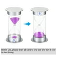 thumbnail image 4 of Uxcell 5 Minute Sand Timer, Sandy Clock, Count Down Sand Glass, Purple Sands, 4 of 5