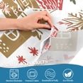 thumbnail image 5 of Yayeee Kitchen Curtains Tier Set of 2 Light Filtering 57"x36" Over Sink Window Panels, Brown Nordic Christmas House, 5 of 7