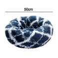 thumbnail image 2 of Plush pet bed self-warming donut swaddling, comfortable round plush dog mattress, 2 of 5