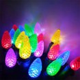 thumbnail image 2 of Guirnalda de luces LED navideñas C6 de 5 m y 10 m para exteriores, con forma de fresa, para árbol de Navidad, jardín, patio, fiesta, boda, decoración, 2 of 5