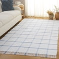 thumbnail image 2 of SAFAVIEH Montauk Bevin Checkered Area Rug, Ivory/Blue, 3' x 5', 2 of 10