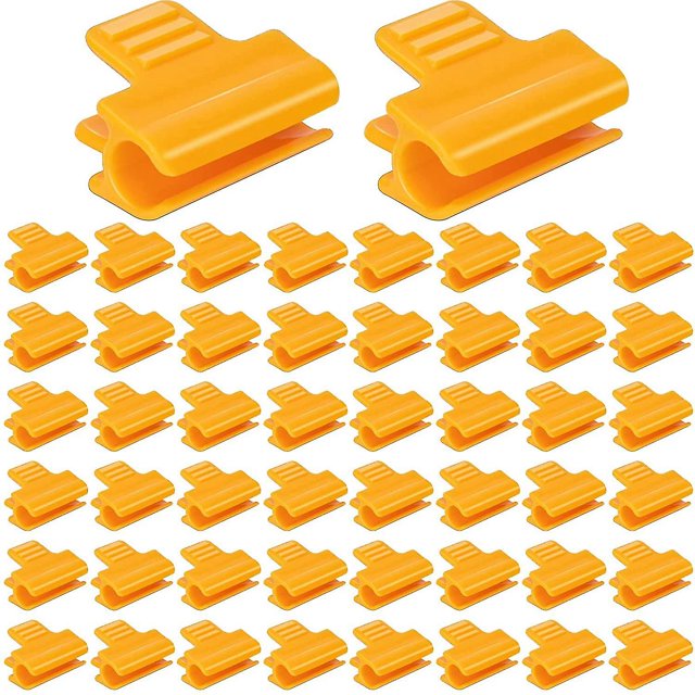 50 Uds Clips para invernadero Clips para túnel de malla de cubierta de fila de película de 0,43 pulgadas