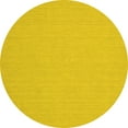 thumbnail image 1 of Ahgly Company Indoor Round Solid Yellow Modern Area Rugs, 7' Round, 1 of 4